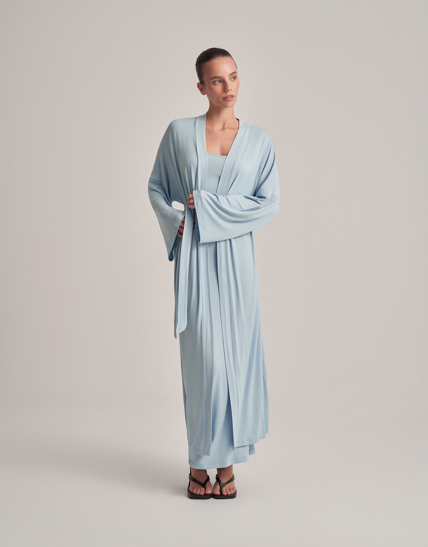 SOFT LOUNGE KIMONO BABY BLUE